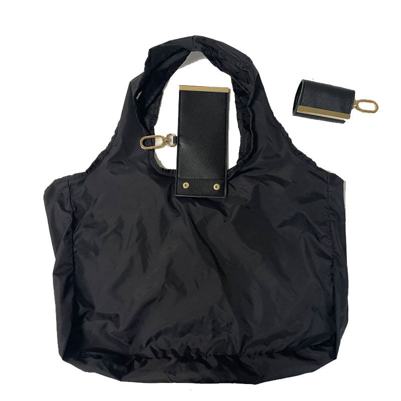 DAVI foldable keychain tote – Black