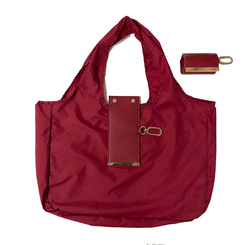 DAVI foldable keychain tote – Red