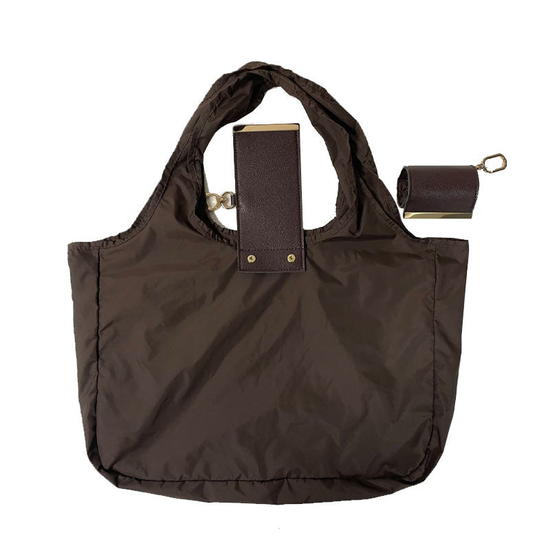 DAVI foldable keychain tote – Brown