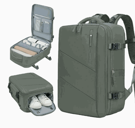 DAVI Tech Bag nylon travel backpack – Army Green