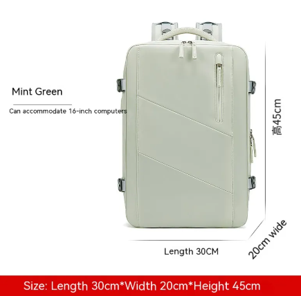 DAVI Tech Bag nylon travel backpack – Mint Green