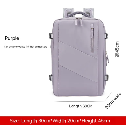 DAVI Tech Bag nylon travel backpack – Purple